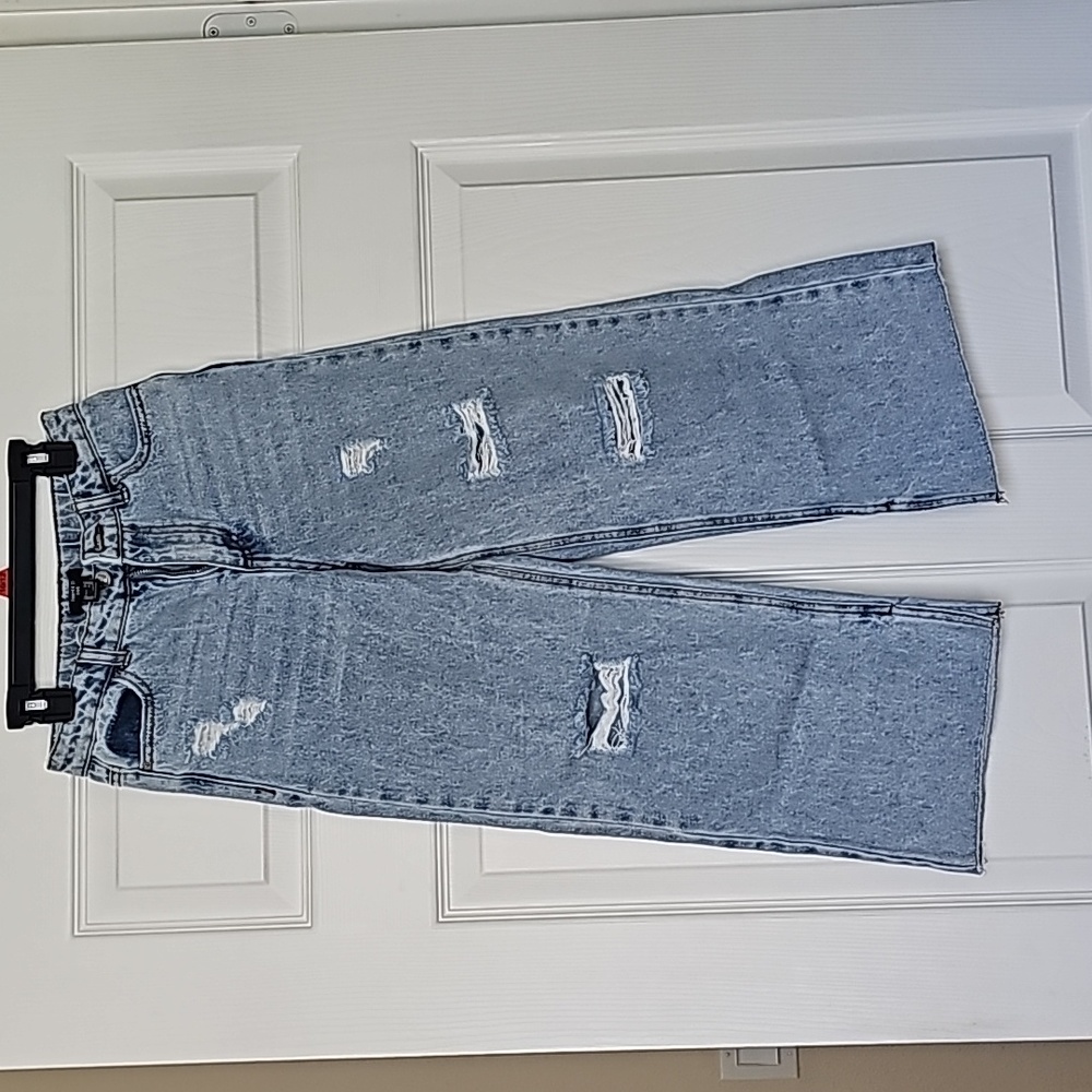 Forever 21 Girls High Rise Wide Leg Jeans